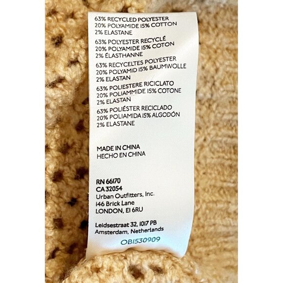 We The Free X Free People Snowdrift Sweater XS Pullover Brown Boucle 1/2 Button - Picture 8 of 11